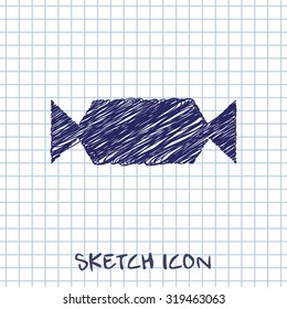 Vector candy icon. Food icon. Eps10