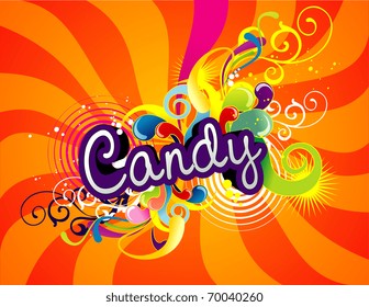 vector candy illustration