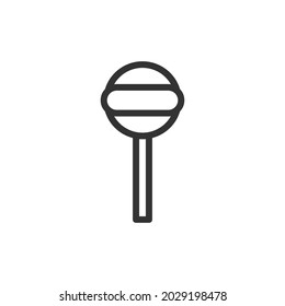 Vector candy line icon. Symbol in trendy outline style. Vector illustration isolated on a white background. 