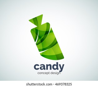 Vector candy logo template, abstract business icon