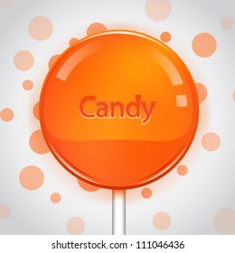 Vector candy. Lollipop background