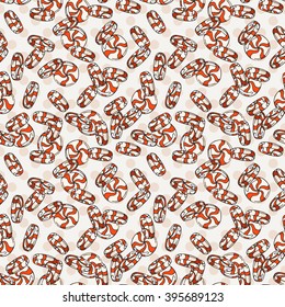 Vector Candy and Lollipop Seamless Pattern. Sweet Party Texture. Chocolate truffles.