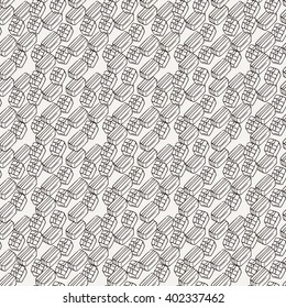 Vector Candy and Lollipop Seamless Pattern. Sweet Party Texture. Chocolate truffles.