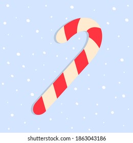 Vector candy on Merry Christmas and New Year holidays
