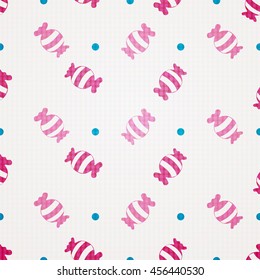 Vector candy seamless pattern.