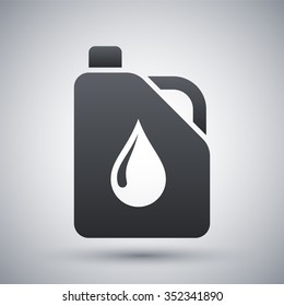 Vector canister of motor oil icon