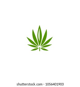 Vector Cannabis Or Marijuana Icon Logo For Medical Or Pharmacy Industry