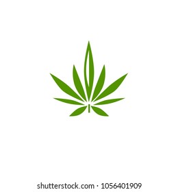 vector cannabis or marijuana icon logo for medical or pharmacy industry