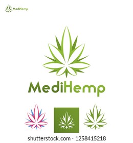 Vector Cannabis Marijuana Leaf Hemp Magical Power Brand Logo Icon Professional Company Business Identity