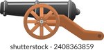 vector of a cannon carriage