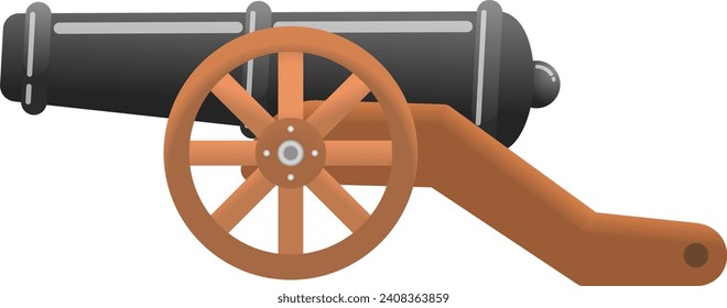 vector de un carro de cañón