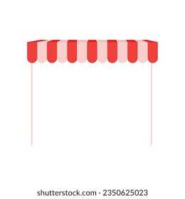 Vector canopy awning striped store element design canopy and tent blind and store awning element for storefront
