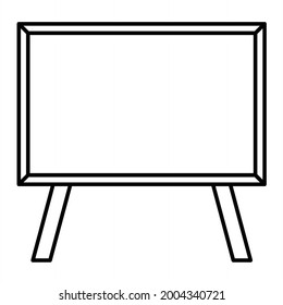 Vector Canvas Outline Icon Design
