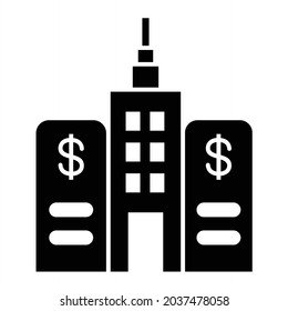 Vector Capitalism Glyph Icon Design

