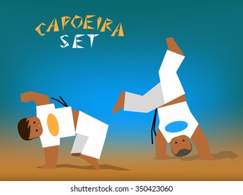 vector capoeira set