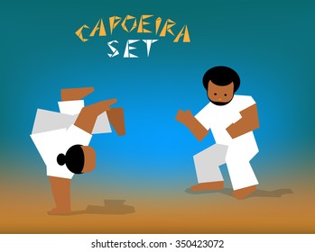 vector capoeira set