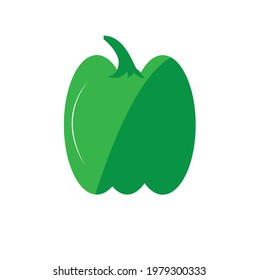 vector capsicum or minimalist capsicum clipart or or icon
