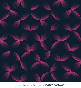 Vector Captivating Exotic Seamless Pattern Trend Purple Abstract Background. Repetitive Half Tone Art Illustration for Textile Print. Endless Graphic Abstraction Wallpaper Dot Work Subtle Texture