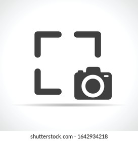 Diseño de iconos de símbolos de captura de vectores