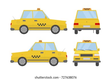 Vector car from all side

