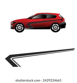 vector car background decal design. car sticker background
