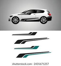 vector car background decal design. car sticker design vector