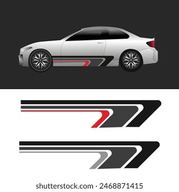 vector car background sticker design