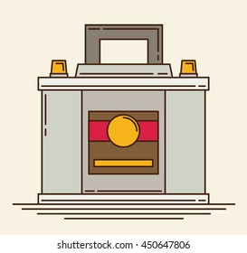 Vector car battery icon