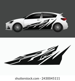 vector car body background sticker design
