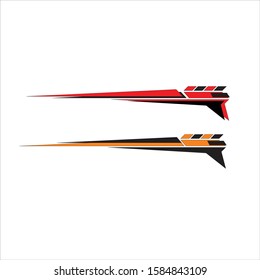 vector car body side sticker template