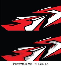 Vector car body sticker design. Car body modification stickers 