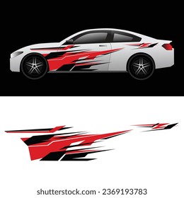 vector car body wrap livery decal sticker. car body modification stickers