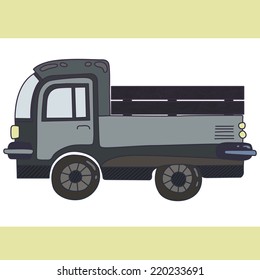 Vector Car. Camper Van. Eps 8