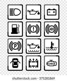 Vector car dashboard