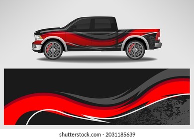 Vector car decal wrap design. Graphic abstract line racing background design for vehicle, race car, rally, adventure livery camouflage.