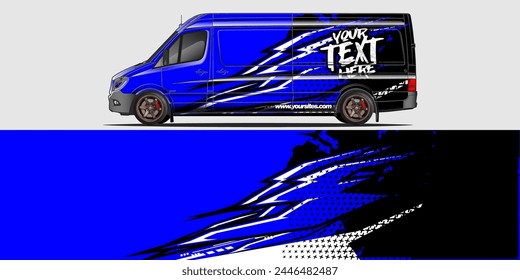 Diseño de la envoltura de la etiqueta del coche de Vector: Abstractas Racing Stripe Kit de fondo para vehículos, coches de carreras, rally, aventura y librea