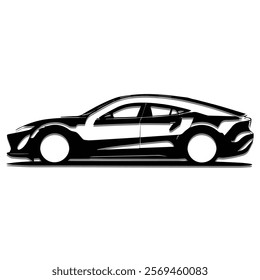 a vector car design by illustrator