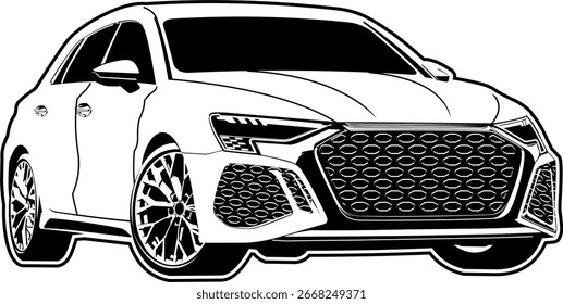 Vector car design editable file