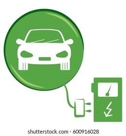 vector Car with electric motor