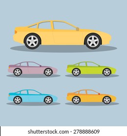 Vector car in flat style