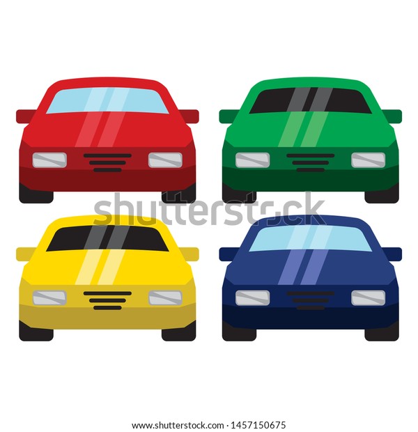 Vector car front view\
illustration.
