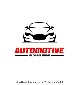 vector car garage logo silhouette outline illustration