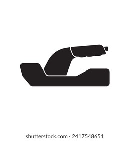Vector car handbrake icon logo vector design template