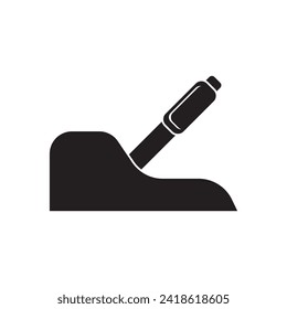 Vector car handbrake icon logo vector design template