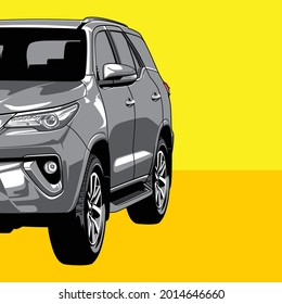 vector car with high detail