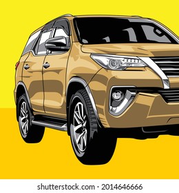 vehículo vector con alto detalle