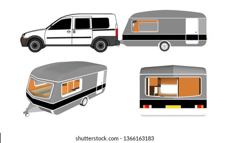 vector car house mobile