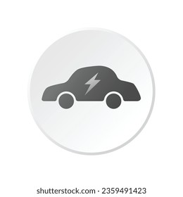 Vector car vector icon auto vehicle transport sign symbol in neumorphism style.