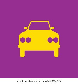 Vector car icon, can be used for web and mobile design