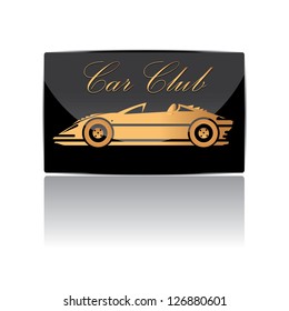 vector car icon. car club icon.